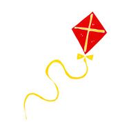 cartoon flying kite N13