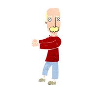 cartoon balding man explaining N13