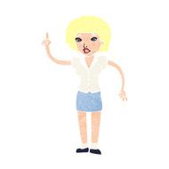 cartoon woman with idea N317