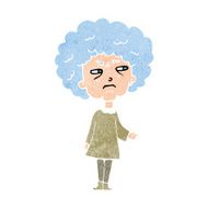 cartoon old lady N15