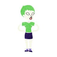 cartoon halloween girl N25