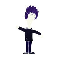 cartoon vampire man N134