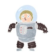 cartoon space man N40