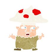 cartoon little mushroom man N12