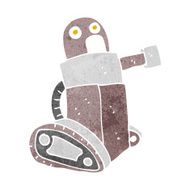 cartoon tank robot N13