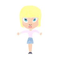 cartoon woman shrugging N72