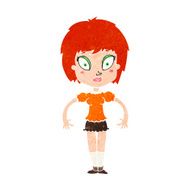 cartoon pretty girl N130
