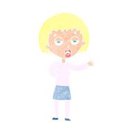 cartoon bored woman N36