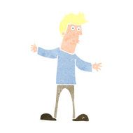 cartoon curious man N86