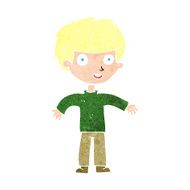 cartoon happy man N580