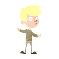 cartoon curious boy N49