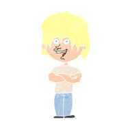 cartoon happy man N581