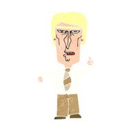 cartoon grumpy boss N13
