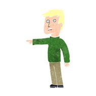cartoon pointing man N129