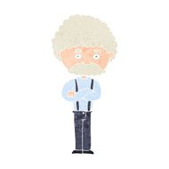 cartoon old man N36