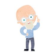 cartoon old man N37