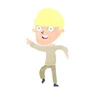 cartoon happy man N582
