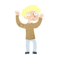 cartoon happy man N583