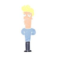 cartoon bored man N43