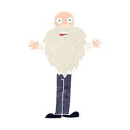 cartoon bearded old man N46