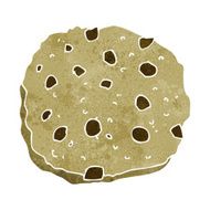 chocolate chip cookie cartoon N16