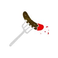 cartoon hotdog and ketchup N11