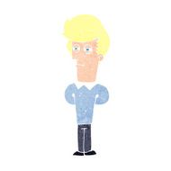 cartoon jaded man N23