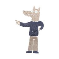 cartoon pointing wolf man N7