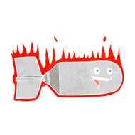 cartoon falling bomb N12