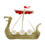 Cartoon Viking Ship N41