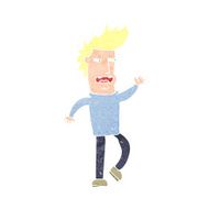 cartoon loudmouth man N12