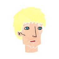 cartoon worried man N129