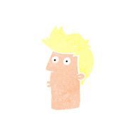 cartoon surprised man N175