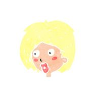 cartoon woman looking N13