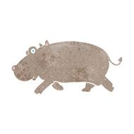 cartoon hippopotamus N21