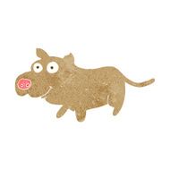 cartoon happy little dog N12