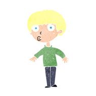 Cartoon Surprised Boy N37