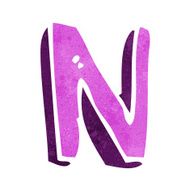 cartoon letter N174