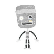 cartoon funny robot N102