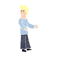 cartoon disgusted man N11