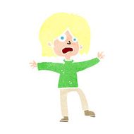 cartoon scared person N12