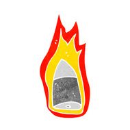 cartoon flaming bullet N16