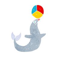 cartoon performing seal N13
