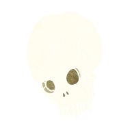 cartoon spooky skull N208