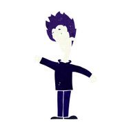 cartoon vampire man N136