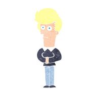 cartoon man staring N13