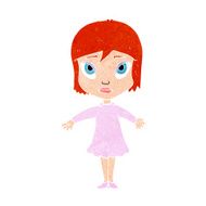 cartoon girl in dress N12