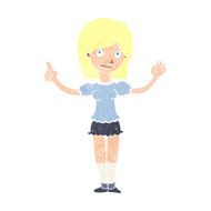 cartoon woman explaining idea N15