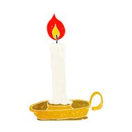 cartoon old candlestick N4