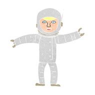 cartoon space man N41
